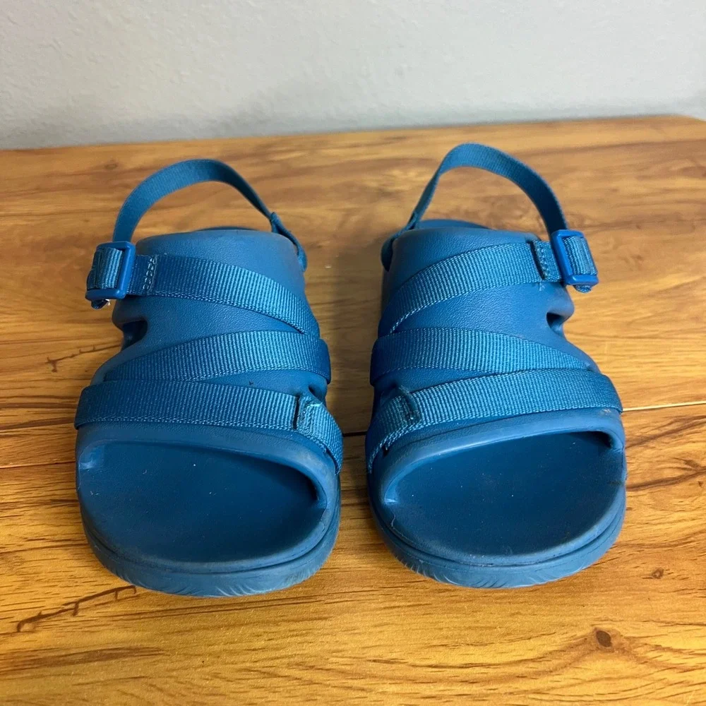Chaco Chillos Sport Sandals Kids Size‎ 3 Ocean Blue Adjustable Strap Water Shoes